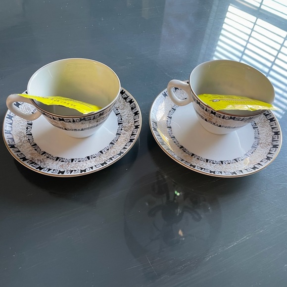 Tea for two, antique cups & saucers from Japan,$20 - Picture 3 of 4